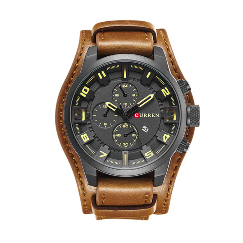 RELOJ CURREN 8225 EN CUERO