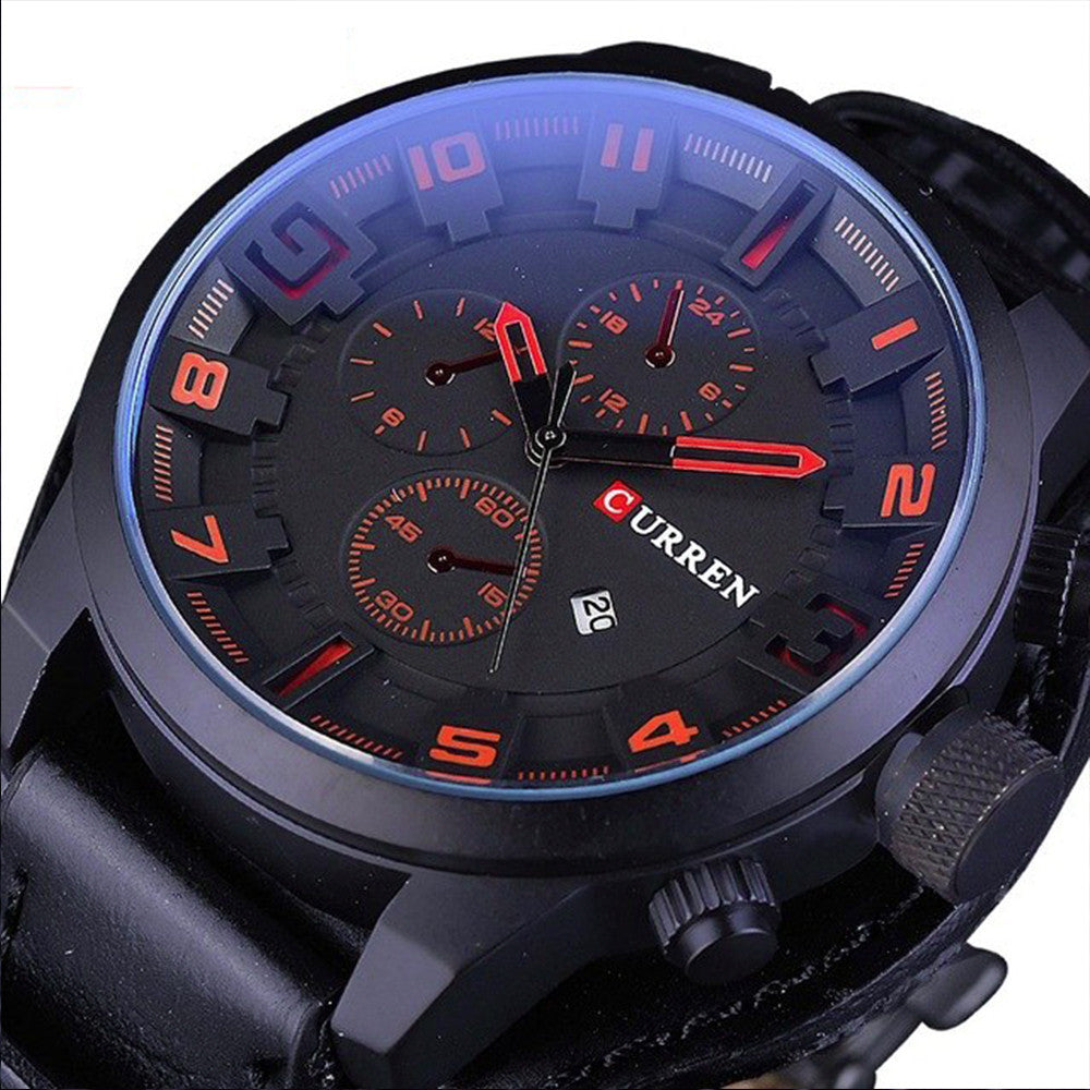 RELOJ CURREN 8225 EN CUERO