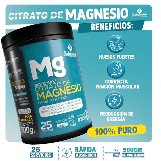 Citrato de Magnesio 500mg